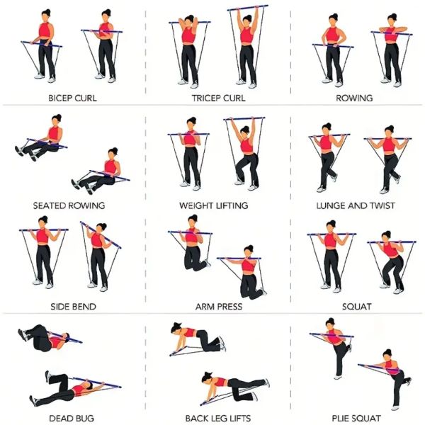 Pilates 2 Rope Bar | TONEBAR