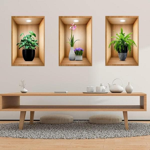 3D ukrasne nalepnice za zid (3 kom) | VASUART + 3 kom GRATIS