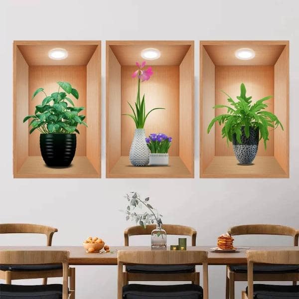 3D ukrasne nalepnice za zid (3 kom) | VASUART + 3 kom GRATIS