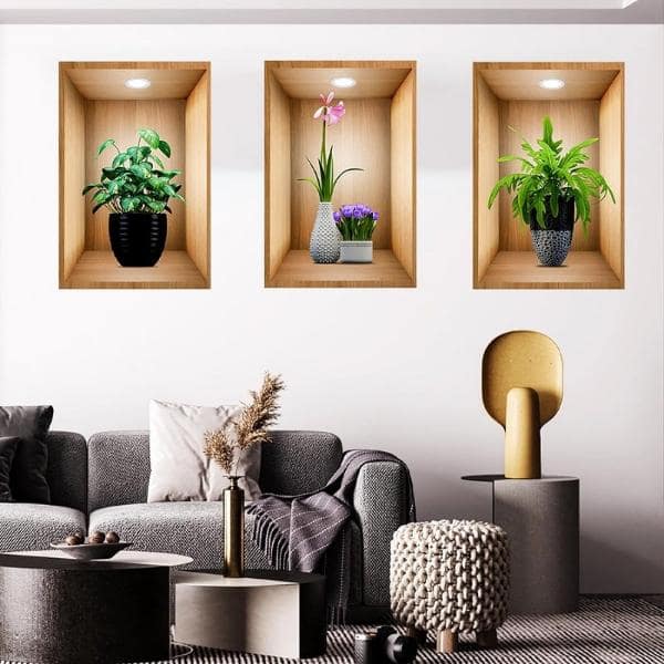 3D ukrasne nalepnice za zid (3 kom) | VASUART + 3 kom GRATIS