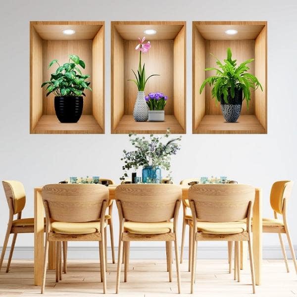 3D ukrasne nalepnice za zid (3 kom) | VASUART + 3 kom GRATIS